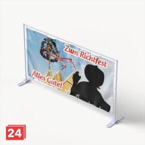 Banner zum Richtfest